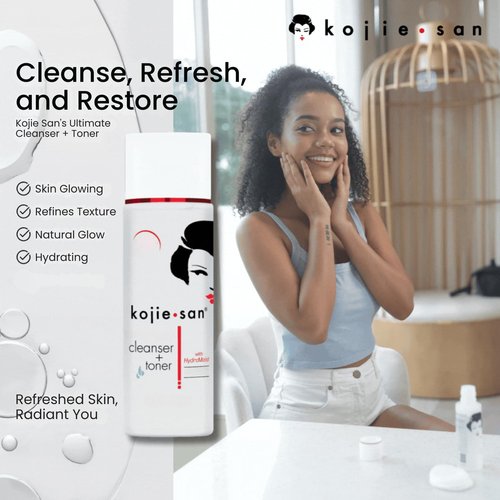 Kojie San Dual Action Cleanser and Toner, Deep Cleansing Toner, Gentle Exfoliating, and Helps Reduce Excess Oil - 100ml