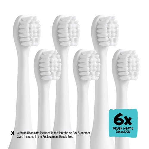 Made by Dentists Kids Electric Toothbrush - Rechargeable Vibrating Toothbrush with Timer, Includes 6 Replacement Heads, Gently Cleans Teeth, Girls and Boys, Kid & Toddlers Age 2+, Shark