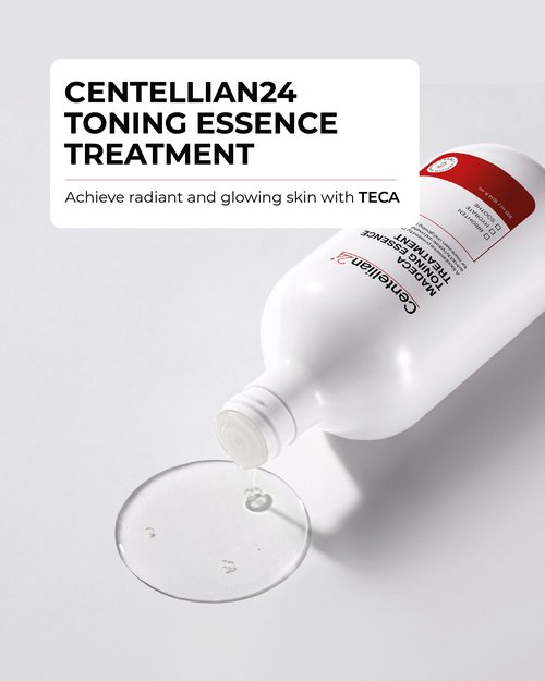 CENTELLIAN 24 Toning Essence Treatment & Madeca Derma Face Mask (Intensive, 10pc) for Even Skin Tone and Wrinkle Improvement, All Skin Types, Formulated with TECA and Centella Asiatica.
