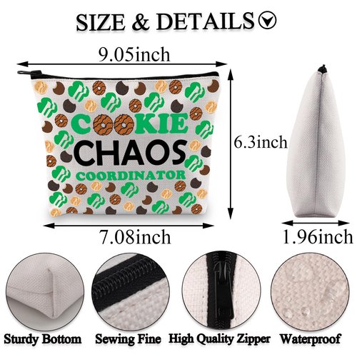 BDPWSS Scout Cookie Gift Scout Troop Leader Gifts Scouts Mom Gifts Cookies Chaos Coordinator Funny Scouts Cookies Dealer Bag (Chaos coordinator bag)