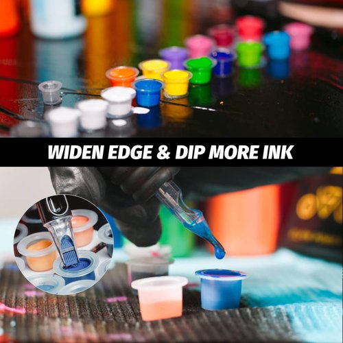 Romlon Tattoo Ink Caps - 1000Pcs Disposable Medium Cups #13 for Pigment, Supplies, Artists and Beginners