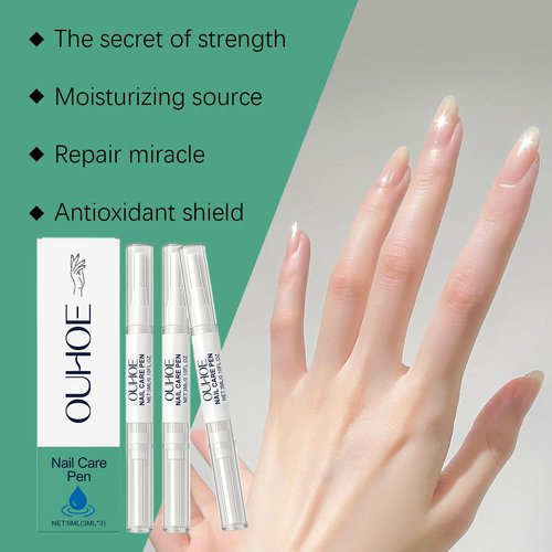 Orivelle Nail Fungus Pen,Nail Care Pen for Damaged Nails, Nail Revitalizing Serum to Help Repair & Strengthen Nails, Support Healthy Growth for Toenails and Fingernails (3 PCS)