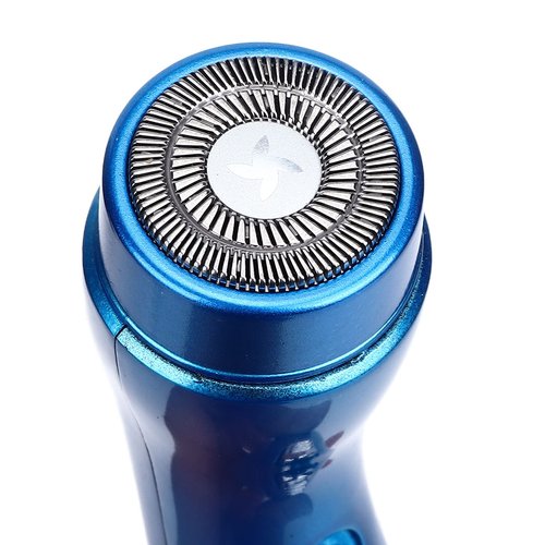 Electric Razor, Quiet High Speed Rotate Head Head Shaver for Home for Car (Blue)