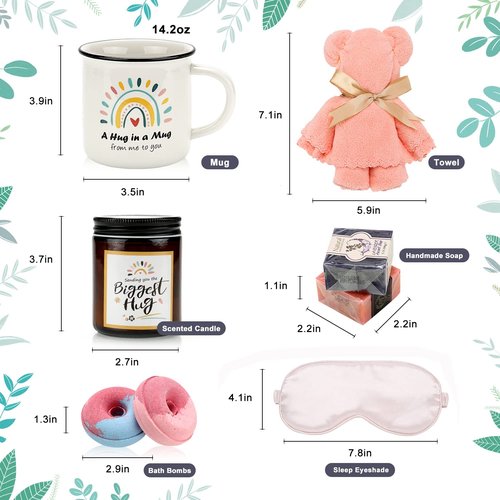 Feel Better Gifts for Women - Thinking of You Gift Basket for Women - Self Care Package Get Well Soon Gifts Basket for Sick Friend - Chemo Cancer Care Package Get Well Gifts for Women After Surgery