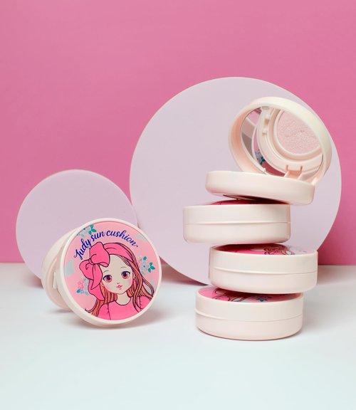 Mineral Sunscreen Cushion SPF+PA++ - Diel Friends Judy Sun Cushion with Zinc, Moringa- Toneup and Cooling effect
