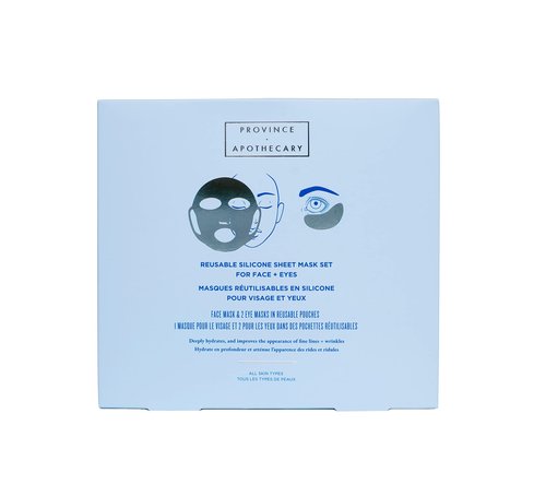 Province Apothecary Women's Reusable Silicone Sheet Mask Set, One Size