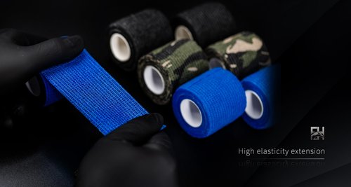 EH Tattoo Grip Tape 24Pcs Self-adhesive Bandage Cohesive Elastic Wrap for Tattoo Pen Machine Accessories