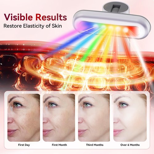 MoAcey 9 in 1 Red-Light-Therapy-Wand-for-Face, Portable Face Massager Tool, Microcurrent and Vibration True Beauty Glow Facial Massager Skincare Rejuvenation Tool for Women at Home, Purple
