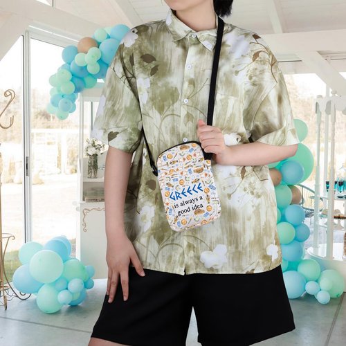 WCGXKO Greece Gift Surprise Trip Zipper Pouch Crossbody Bag - Greece Is Always A Good Idea (GREECE CR)