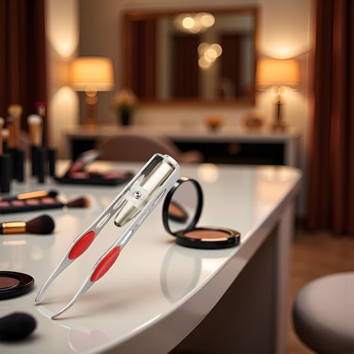 Tweezer With LED Light For Hair Removal Makeup Tool Eyebrow Eyelash Tweezers, Lash Trimmer,Round Trimmer,Round Trimmer,Brow Tools,Hair Tweezers,Ingrown for Tweezer