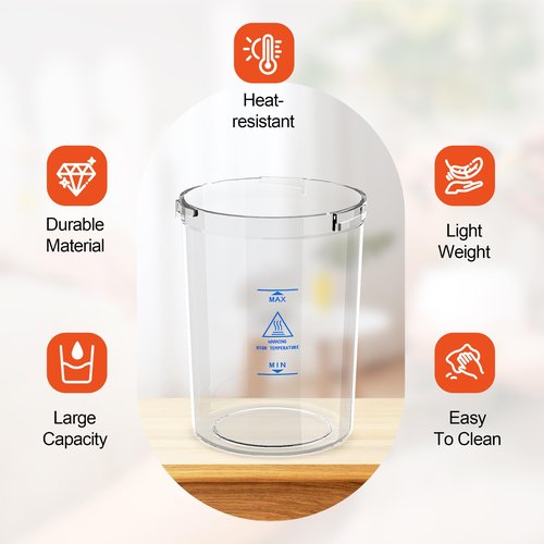 SalonDepot Water Jar for Facial Steamer Universal Plastic Water Cup 2 PCS