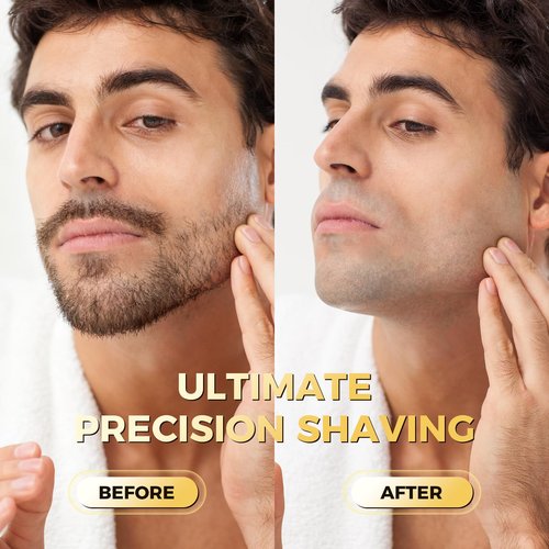 Ufree Foil Shavers for Men, Upgraded Electric Razor, Rechargeable Mens Shaver with 4 Floating Blades, LED Display USB-C Travel Razor Wet Dry Cordless Face Grooming Kit