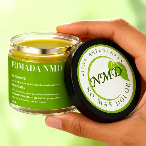 GOOVIP Pomada NMD - Pomada NMD para Dolor with Arnica, Soursop, Olive, and Beeswax Extracts, for Muscle, Feet, Hands, Legs, Toes, Back, 100% Natural, 2.11oz / 60G (1)
