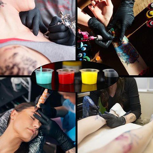 Romlon Tattoo Ink Caps - 1000Pcs Disposable Medium Cups #13 for Pigment, Supplies, Artists and Beginners