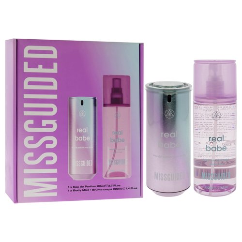 Missguided Real Babe for Women - 2 Pc Gift Set 2.7oz EDP Spray, 7.4oz Body Mist