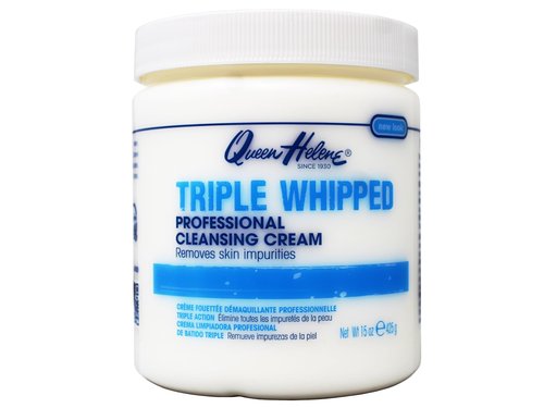 Queen Helene Triple Whipped Professional Cleansing Cream – Rich Fluffy Texture Gently Removes Skin Impurities, Leaves Skin Soft, Smooth, and Refreshed – 15 oz (Pack of 2)
