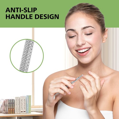 Stainless Steel Cuticle Pusher, BALUCA Horseshoe Shaped Double-Ended Cuticle Sticker – The Ultimate Nail Technician’s Sidekick for Perfect Manicures and Pedicures