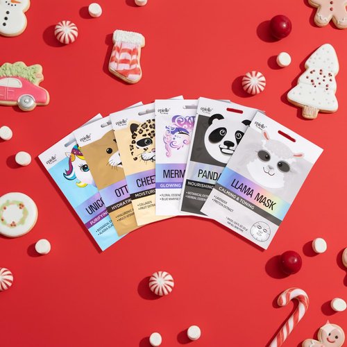 Epielle Character Face Mask Mystical Safari 12 Pack, Fun & Effective Korean Skin Care, Spa Party Favors, Stocking Stuffers, Birthday Gifts for Women, Thanksgiving Essentials