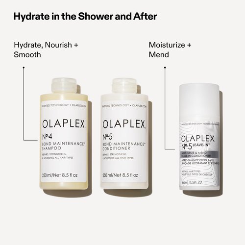 Olaplex Nº. 5 Leave-In Conditioner: Moisturizes & Mends Split Ends | Reduces Breakage & Repairs, Protects Damaged Hair | For Coily, Curly, Straight, and Wavy, Stocking Stuffers, 100 mL / 3.3 Fl. Oz.