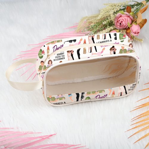 XYANFA Dance Miove Inspired cosmetic bag Dance lover gift Watermelon themed Gift 80s Movie Zipper Pouch (Dance LIKE t-m)