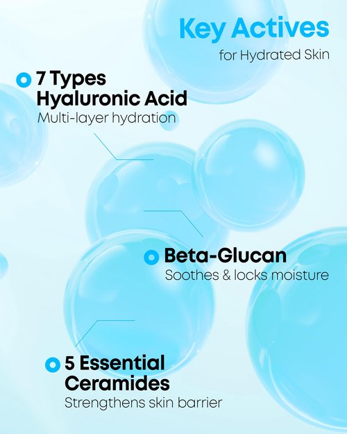 NINELESS HYDRA-MAX Deep Infusion Serum –48hr Korean Hydrating Face Serum with Hyaluronic Acid, Panthenol - 5 Ceramides -Deep Moisture, Fast Absorbing, All Skin Types, 1.69 fl.oz.
