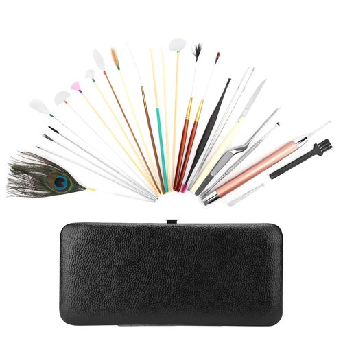 Ear Wax Tool, 23 Kinds of Tools Spiral Double‑Ended Ear Picks Comfortable Ear Wax Removal(23 Classic Black Ear Pick Sets)