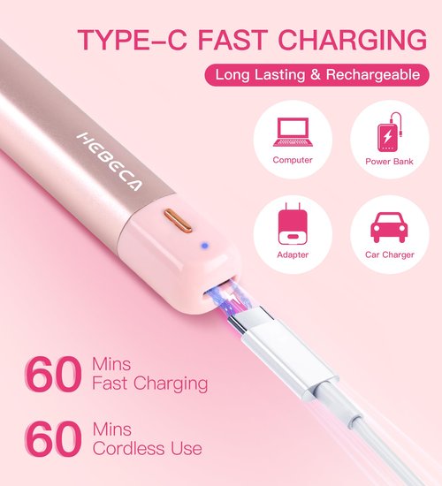 Nose Hair Trimmer for Women 3in1 Facial Hair Removal Trimmers- Rechargeable, Waterproof, Portable with Travel Bag- Trims Nose, Ear, Eyebrow, Peach-Fuzz, Lips, Chin Face Hair Remover (Rose Pink)