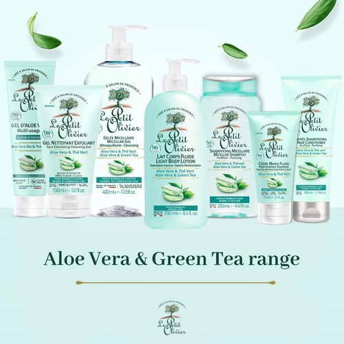 Le Petit Olivier Express Moisturizing Hand Cream - Aloe Vera And Green Tea - Express Moisturizing - No Greasy Or Sticky Feeling - Skin Is Soft And Silky - For Normal To Dry Skin - 2.5 Oz