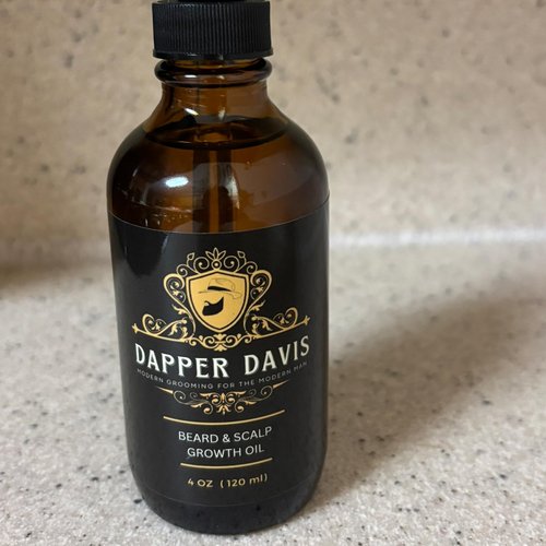 Dapper Davis Beard & Scalp Growth Oil – Nourishing Hair & Beard Oil with Avocado, Jojoba & Rosemary Oils – Promotes Growth, Soothes Itchiness & Dryness – 4 fl oz(120ml)