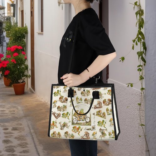 WZMPA Funny Frog Cosmetic Bag Frog Fans Gift Humor Frog Character Makeup Zipper Pouch Bag Frog Merchandise (Frog BG)