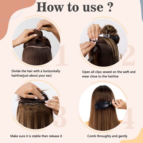 S-noilite Clip in Human Hair Extensions - Real Hair, One Piece/5 Clips, 3/4 Full Head - Thicker, Straight, Soft, 12 Inch/70g (#1B Natural Black)