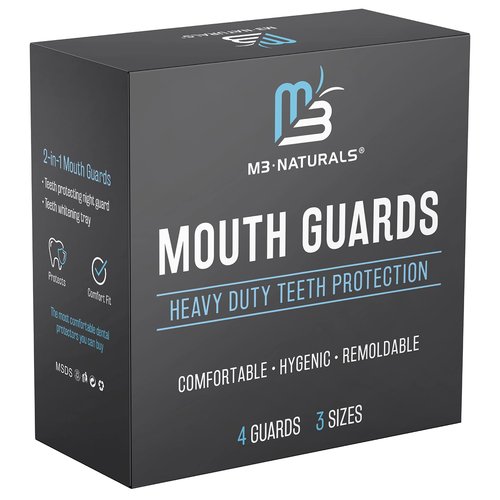 M3 Naturals Retainer Cleaner Tablets 120 and Mouth Guard Bundle