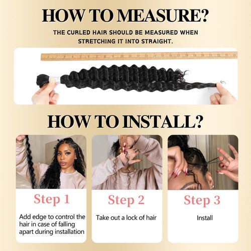 Syrenlore Highlighted Multi-Blonde 27/613 Braiding Hair for Boho Braids, Ombre Deep Wave Human Hair Bulk 22 Inch 50G LIGHT BULK