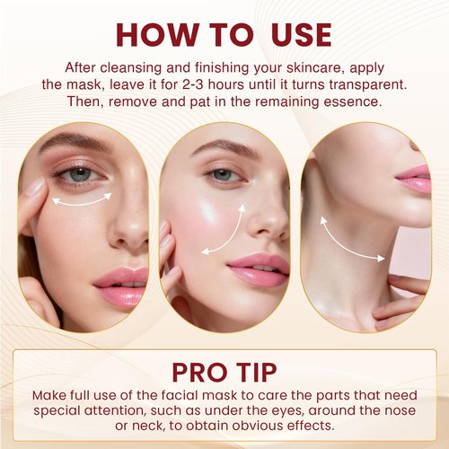 LINSIRON Bio-Collagen Real Deep Masks 24PCS Collagen Face Mask Skin Care Sheet Overnight Skincare Hydrating Smile Line Patches Wrapping Lift Stocking Stuffers Birthday Gifts for Teen Girls
