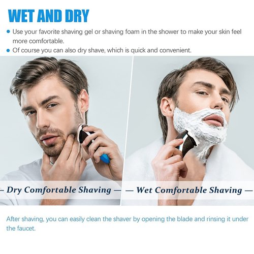 HQ8 Replacement Heads Compatible with Philips Norelco Aquatec Shaver, Blades for PT720 AT880 AT810, 8 Series 6-pc Pack