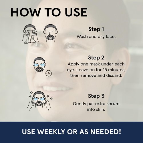 BRO MASK Under Eye Patches for Men with Hydrogel (6 pairs) - Anti-Aging Korean Eye Masks for Dark Circles and Puffiness- Puffy Under Eye Treatment - Perfect Skin Care Stocking Stuffers for Men