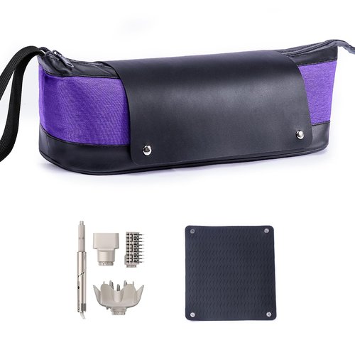 ELCUPA 2IN1 Hair Tools Travel Bag with Removable Heat Resistant Mat Curling Iron Travel Case, Hair Dryer Organizer for Flat Irons, Straighteners and Haircare Accessories, Hot Tools Travel Bag Hair
