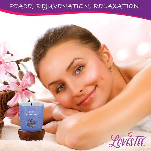 Monthers Day Gifts, Relaxing Lavender Spa Gift Baskets for Wome Birthday, Bath and Body Set-Kit Includes Candle, Essential Oil, Body Scrub, Bath Salt, Body Lotion, Shower Gel and Body Scrub Brush