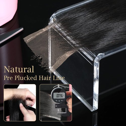Knots Bleached CindiRiver 2x6 HD Lace Closure Body Wave Virgin Human Hair, Invisible Real HD Lace, Natural Hairline, Skinlike Lace Frontal Closure Only