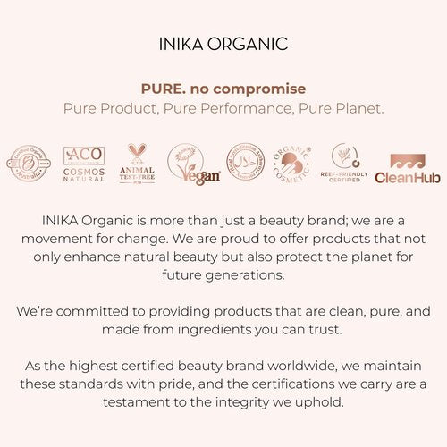 INIKA Organic Tinted Lip Serum | Ceramide + Peptide Infused, Sheer Wash of Color, Plumps, Softens, Smooths, Hydrates + Repairs. Natural & Vegan (Blush)
