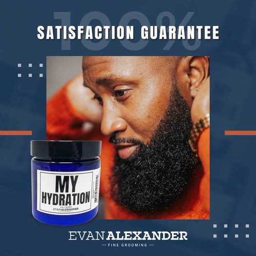 Evan Alexander Fine Grooming MY Hydration Beard Leave-In Conditioner for Men - 4 oz, Hydrates, Softens, Eliminates Dryness, Tames Frizz, Promotes Healthy Beard Growth