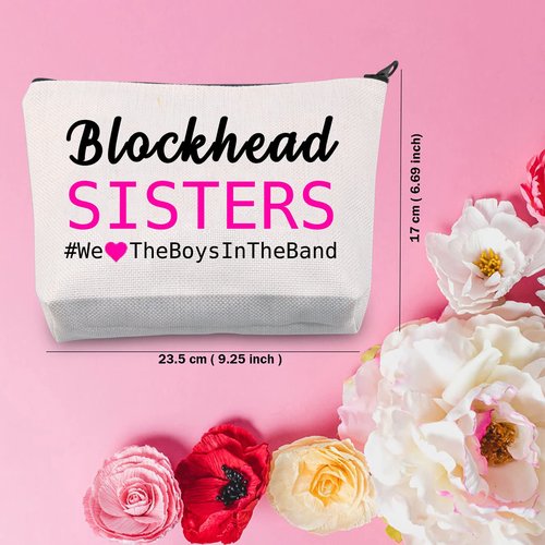 TSOTMO Boy Band Music Zipper Pouch Concert Gift Music Gift Band Fans Makeup Bag Vintage Groupie Inspired By Band Cosmetic Bag(Blockhead)