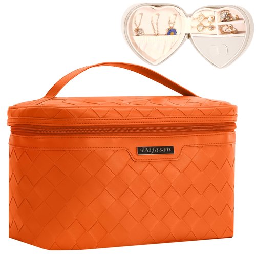 Dajasan Large Capacity Makeup Bag+ Mini Jewelry Case