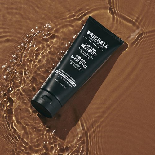 Brickell Men's Element Defense SPF45 Moisturizer for Men, Natural & Organic, Zinc Oxide Mineral Sunscreen, Hydrates and Protects Skin Against UVA/UVB Rays, 8 Ounce, Unscented