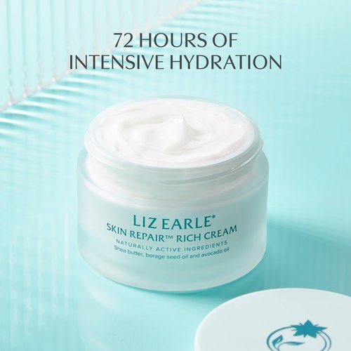 Liz Earle Skin Repair Rich Face Cream - Hydration Boosting Face Moisturizer with a Luxurious Cream Texture - Leaves Skin Feeling Soothed & Comforted (50 ml)