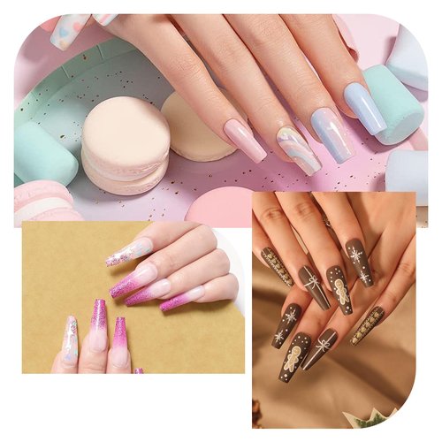 KEMEISI Acrylic Nail Brush Set, Size 02/06/08/10/12/16 Kolinsky Nail Art Brushes for Acrylic Application, Sturdy Handle Oval Shaped Acrylic Powder Nail Design Tools for Professional Manicure DIY Home