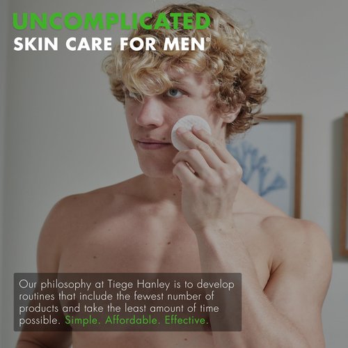 Tiege Hanley Acne Serum for Men, Facial Serum with Salicylic Acid, Granactive Complex & Tea Tree Oil for Blackheads, Visible Pores & Uneven Tone, Moisturizer for Oily Skin, Men’s Skin Care, 0.8 fl oz