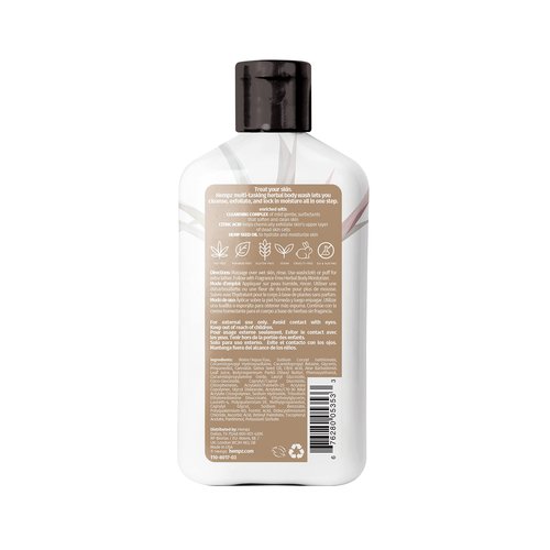 Hempz Body Wash - Fragrance Free - Hydrating for Sensitive Skin, Scented, Exfoliating with Shea Butter, Pure Hemp Seed Oil, and Algae for Sensitive Skin - 17 fl oz