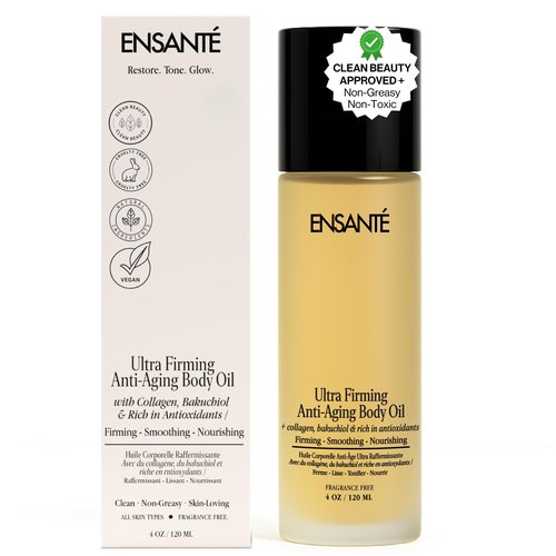 Body Firming Oil for Skin Firming and Tightening with Collagen Peptides, Bakuchiol, Squalane, Vitamin E, Collagen Body Oil, Anti Cellulite Massage Oil Cellulite Remover for Legs Body Oil for Skincare