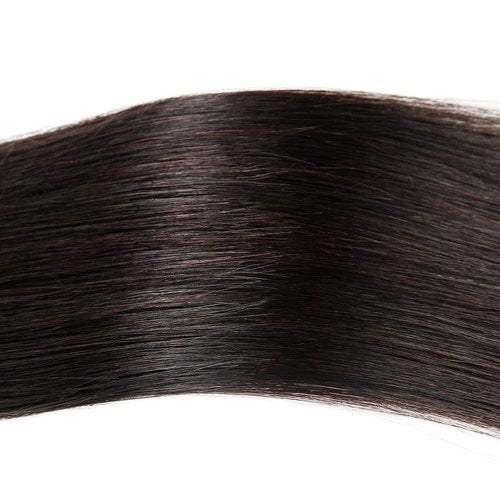 Jiameisi I Tip Hair Extensions Human Hair, 14inch 50g I-Tip Hair Extensions for Women Cold Fusion Extensions Itip Straight Real Human Hair #2 Dark Brown